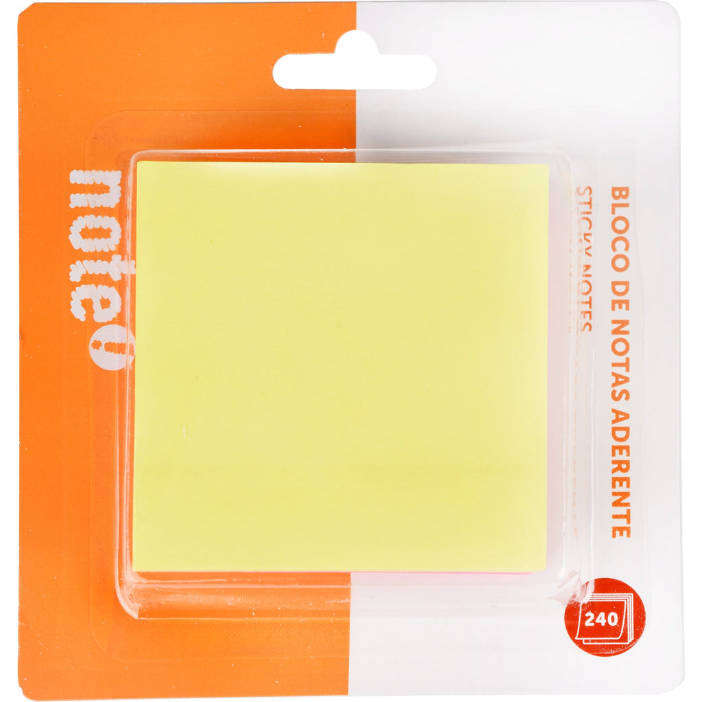 Bloco de Notas Aderente 7.6 x 7.6cm 4 Cores Note!