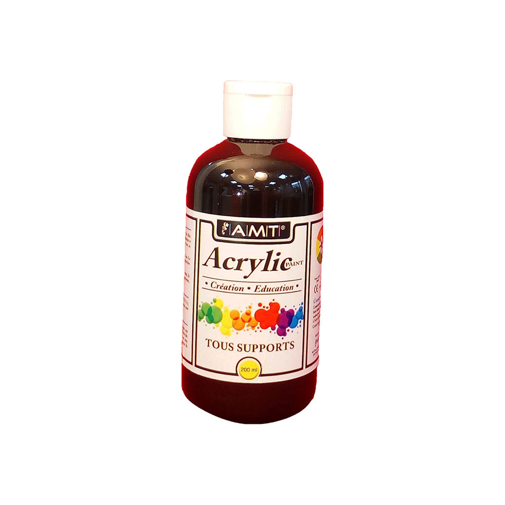 Peinture acrylique noir 200ml