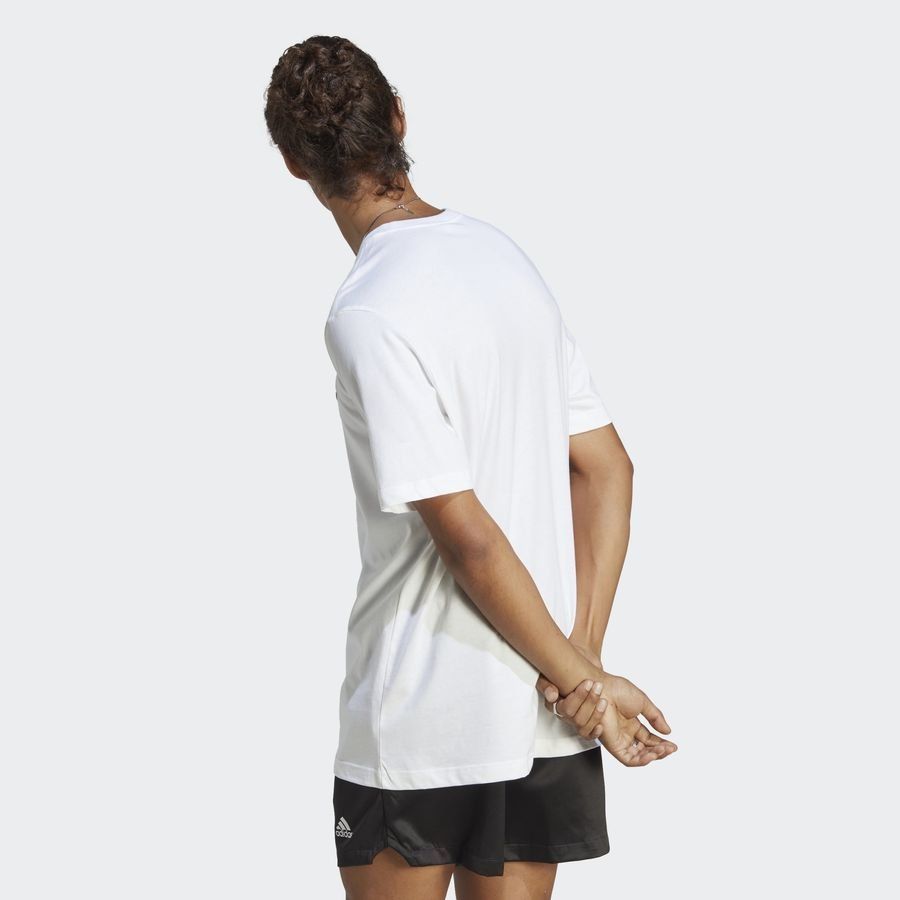 adidas T-Shirt Essentials Small Logo - Blanc/Noir