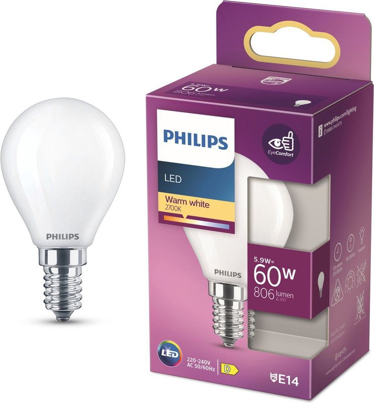 Philips - LED Lamp - Warm Wit - E14 - 6,5 W - Energiezuinig