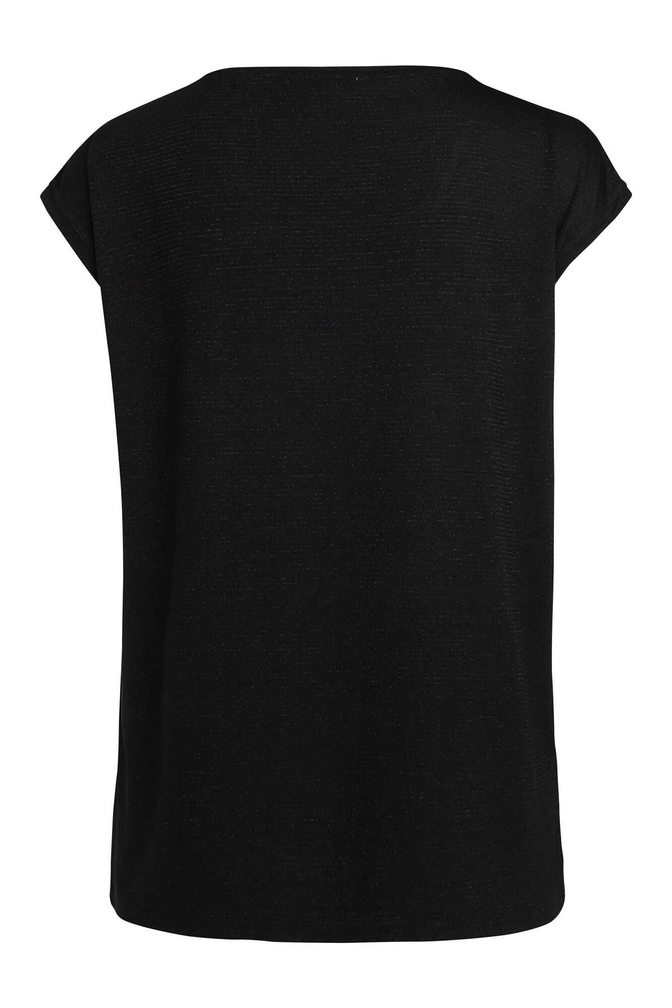 Camiseta básica de manga curta com lurex