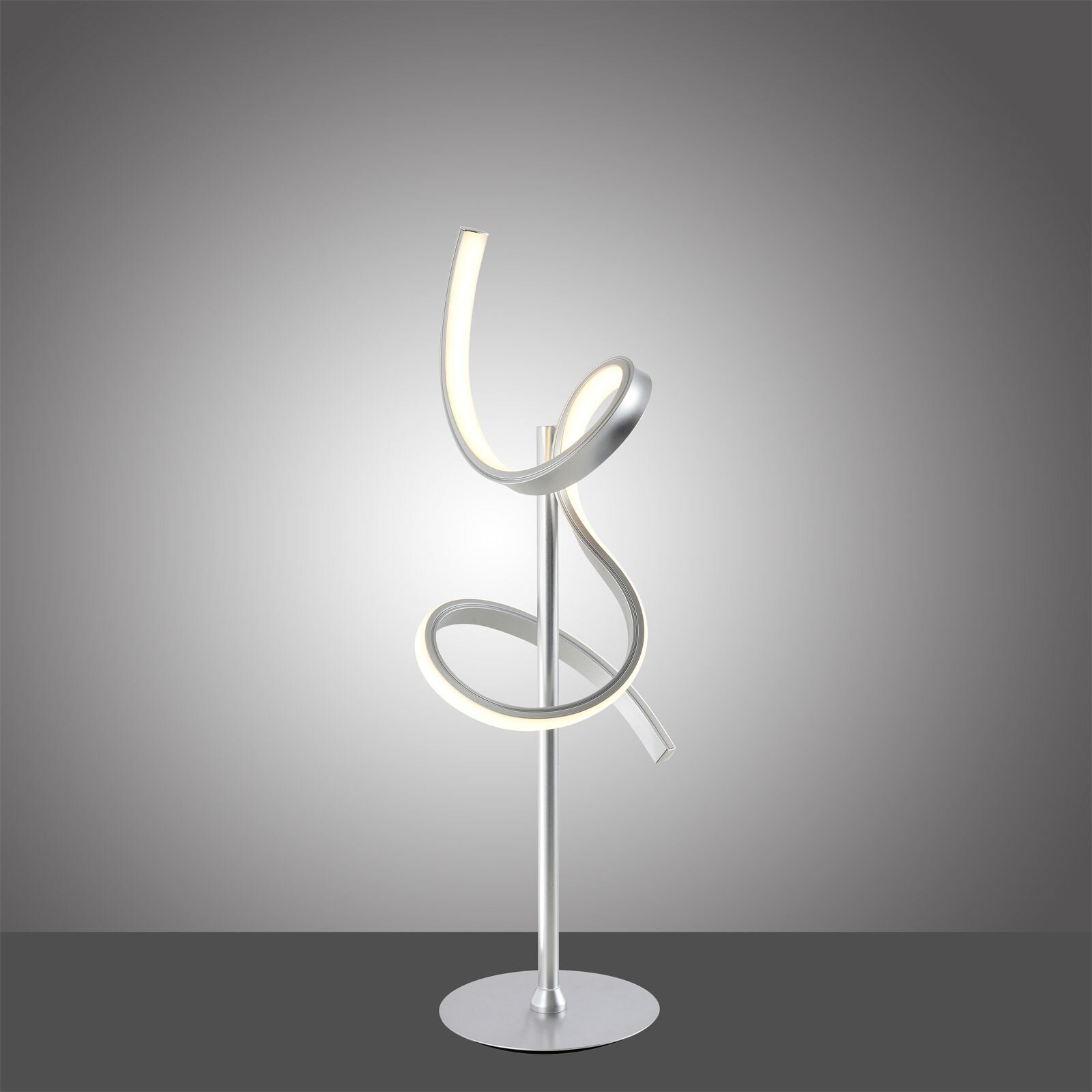 Tischleuchte Curls 16x53 cm silber