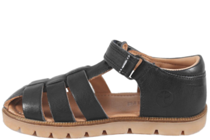 BISGAARD NAVY BLÅ LÆDER SANDAL