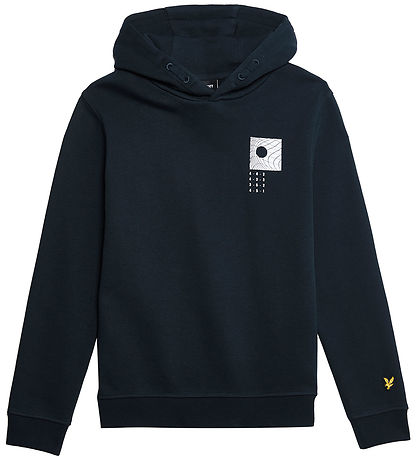 Lyle & Scott Kapuzenpullover - Dark Navy m. Print