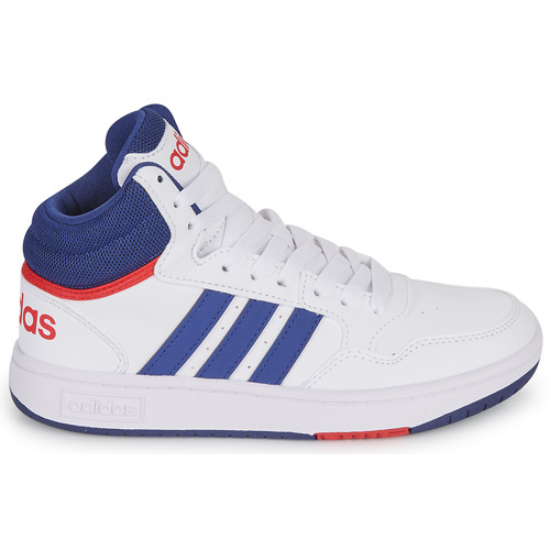 Adidas Sportswear - HOOPS MID 3.0 K - Blanc / Bleu / Rouge