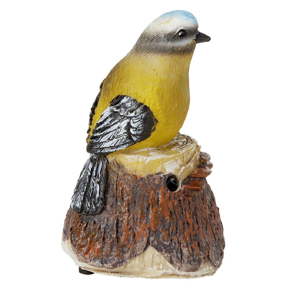Oiseau décoratif à détecteur de mouvement 7x6xH9,5 cm