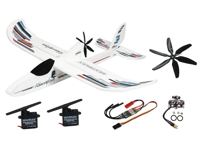 Multiplex Trainer FunnyStar BK  Bausatz mit Elektronik Elektrosegler Trainer Flugmodell