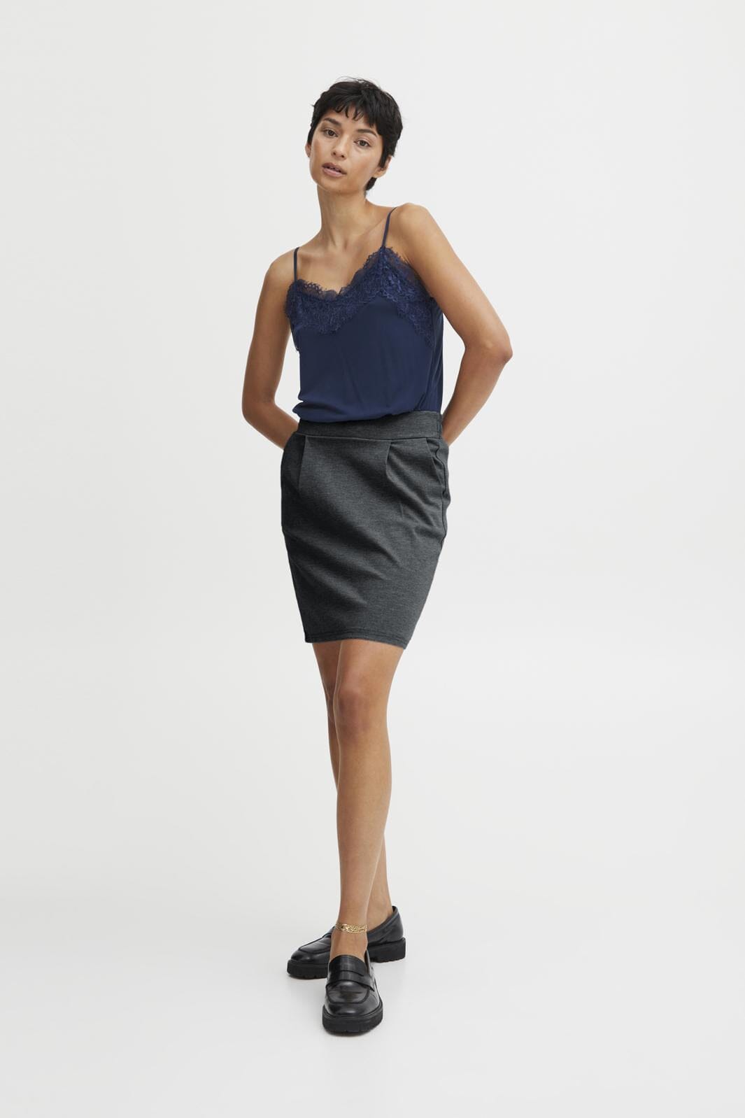 Ichi Ihkate 10021 dark grey melange