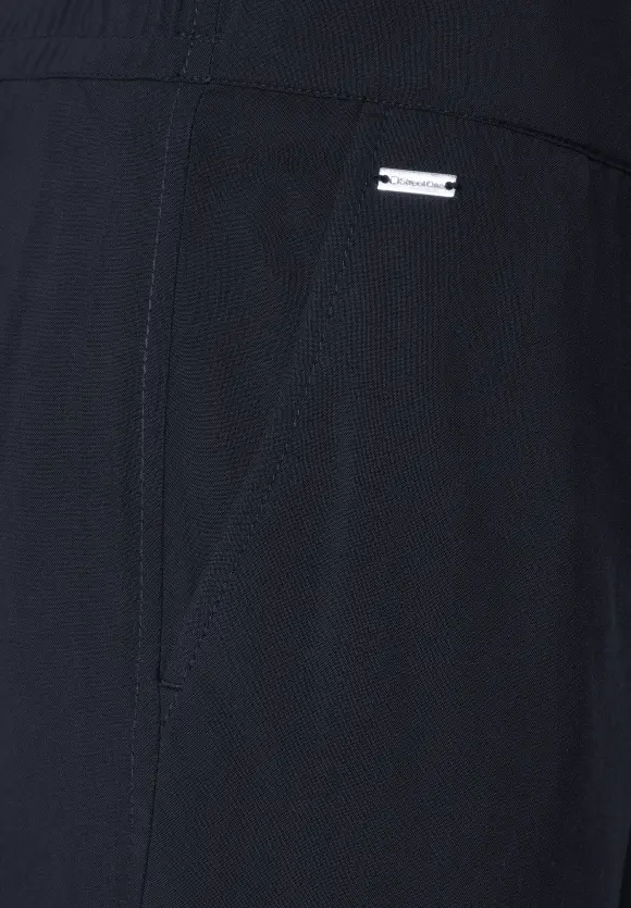 Viskose Loose Fit Hose - deep blue