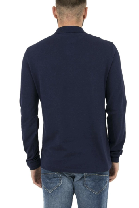 Polos manches longues lacoste l1312 166 marine