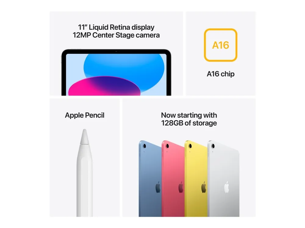 Apple iPad A16 Wi-Fi - Tablet - 128 GB - 11