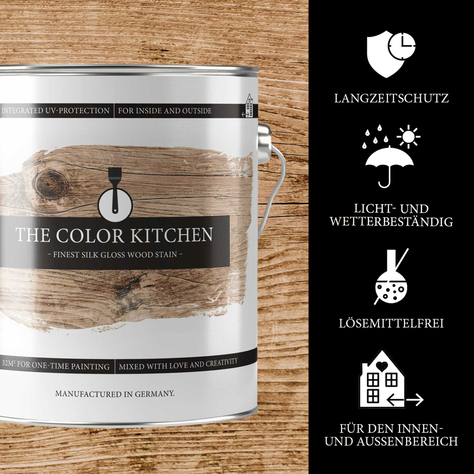 The Color Kitchen Holzlasur WOOD STAIN - farblos - 2,5 Liter