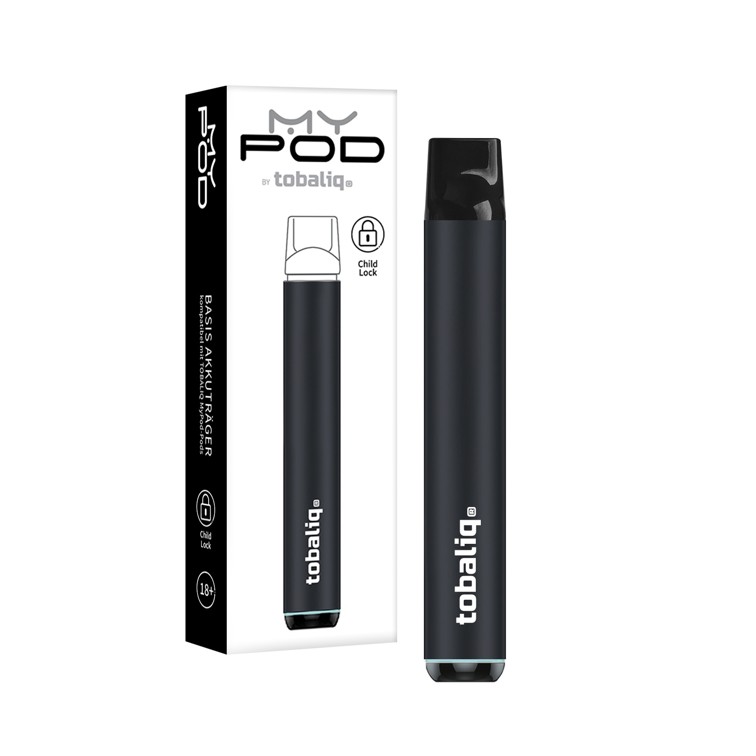 TOBALIQ MyPod Basis Akkuträger, inkl. USB-Ladekabel – Midnight Black MHD:31.5.25