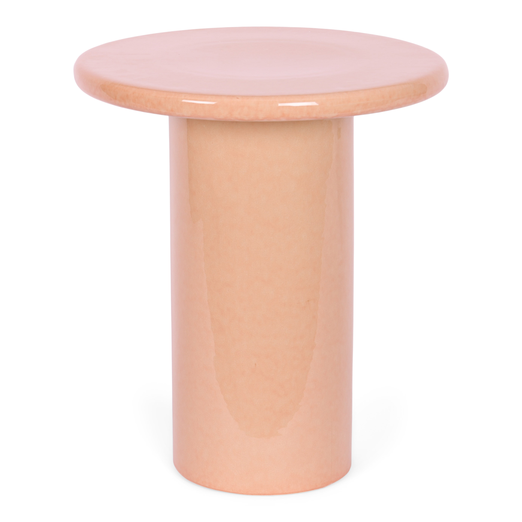 Bijzettafel Nino keramiek Ø40 cm soft orange
