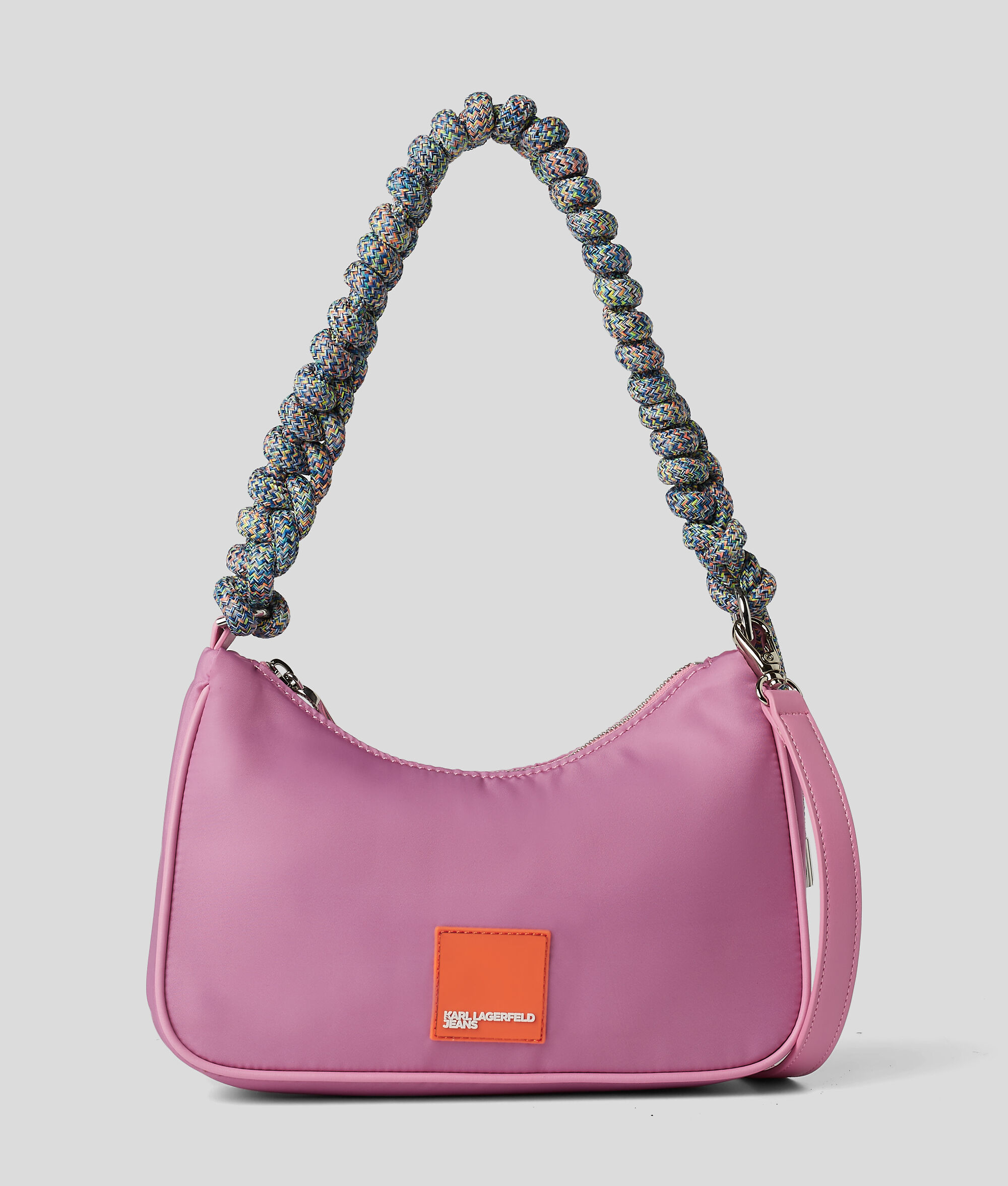 Petit sac porté épaule KLJ avec sangle tressée