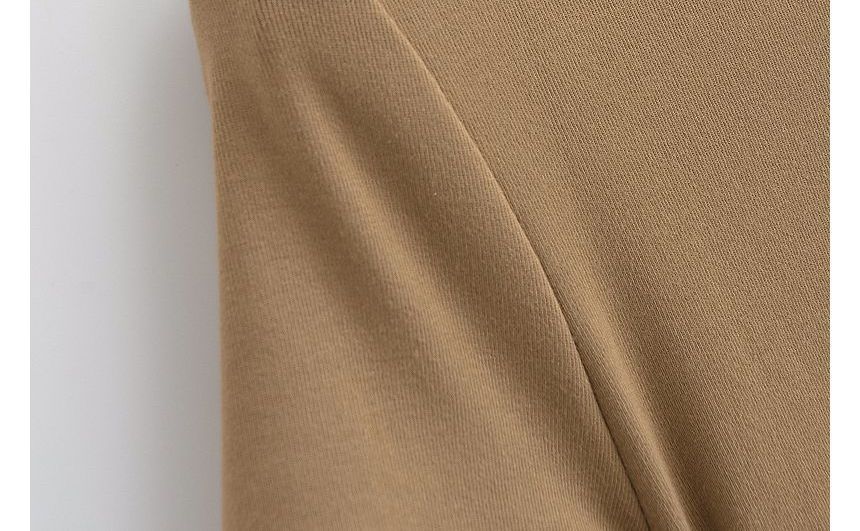 Sundine - Kort T-shirt met korte mouwen en geplooide hals