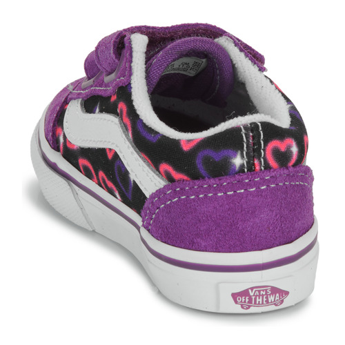 Vans - Old Skool V Neon Hearts PURPLE/MULTI Violeta / Negro