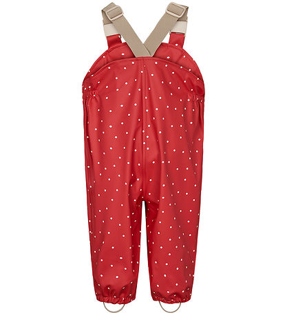 MarMar Regenkleidung m. Träger - PU - Oddy - Rot Dew Dot