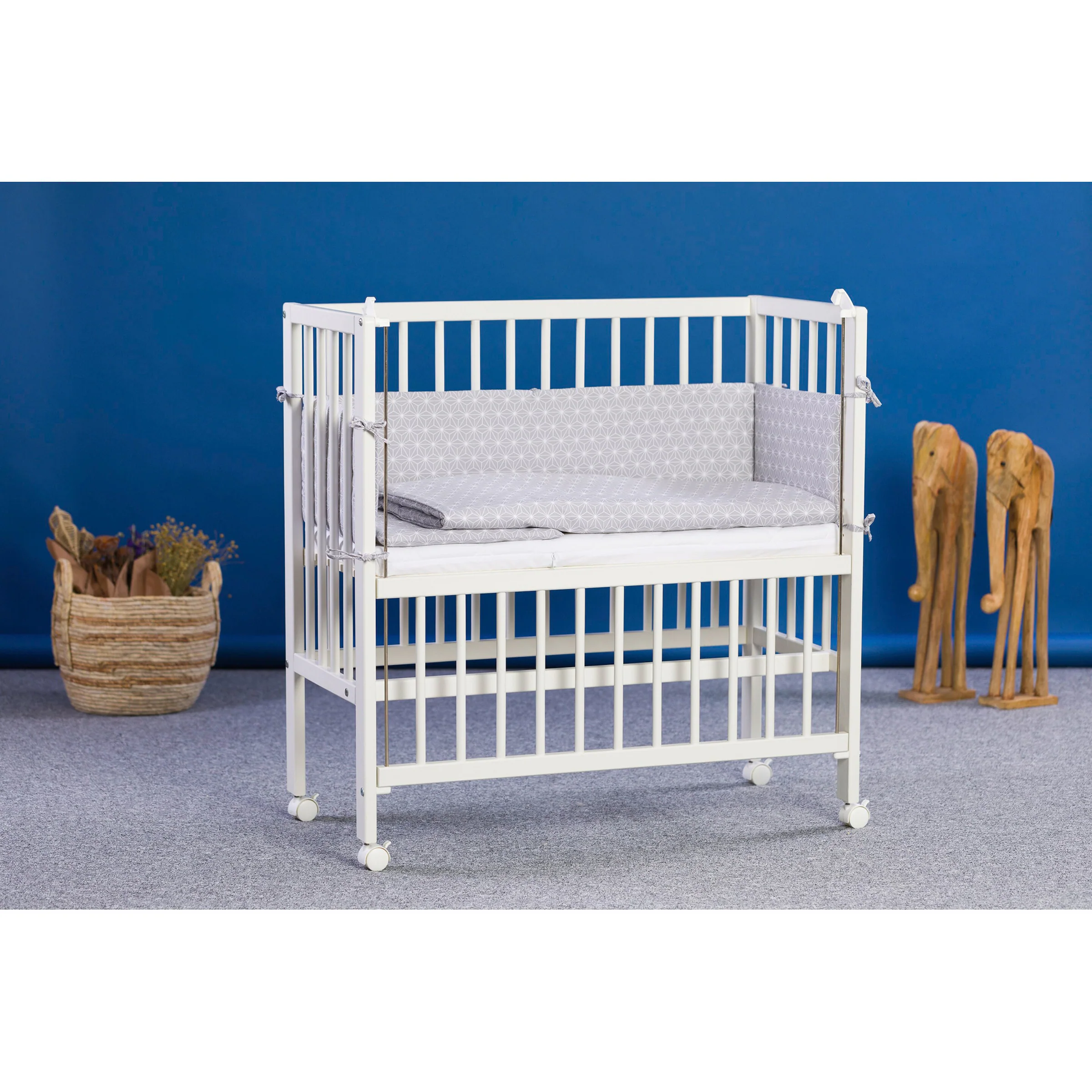 Fillikid Nestchen für Beistellbett Cocon 165x26 cm cube / grey