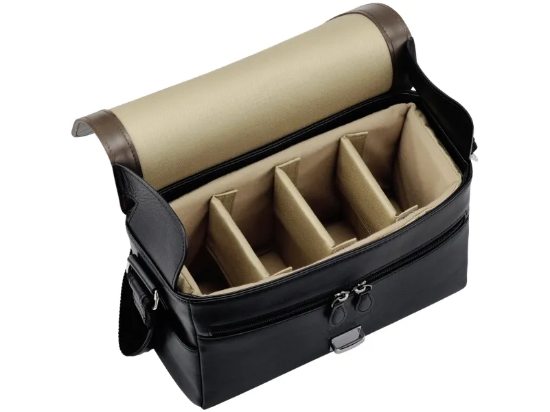 Olympus Premium CBG-11PR - Bæretaske til kamera - læder - sort, brun - for Olympus PEN-F