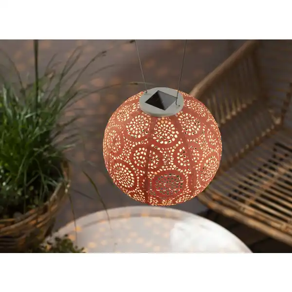 Premium-Solar-Lampion 20 cm rosé