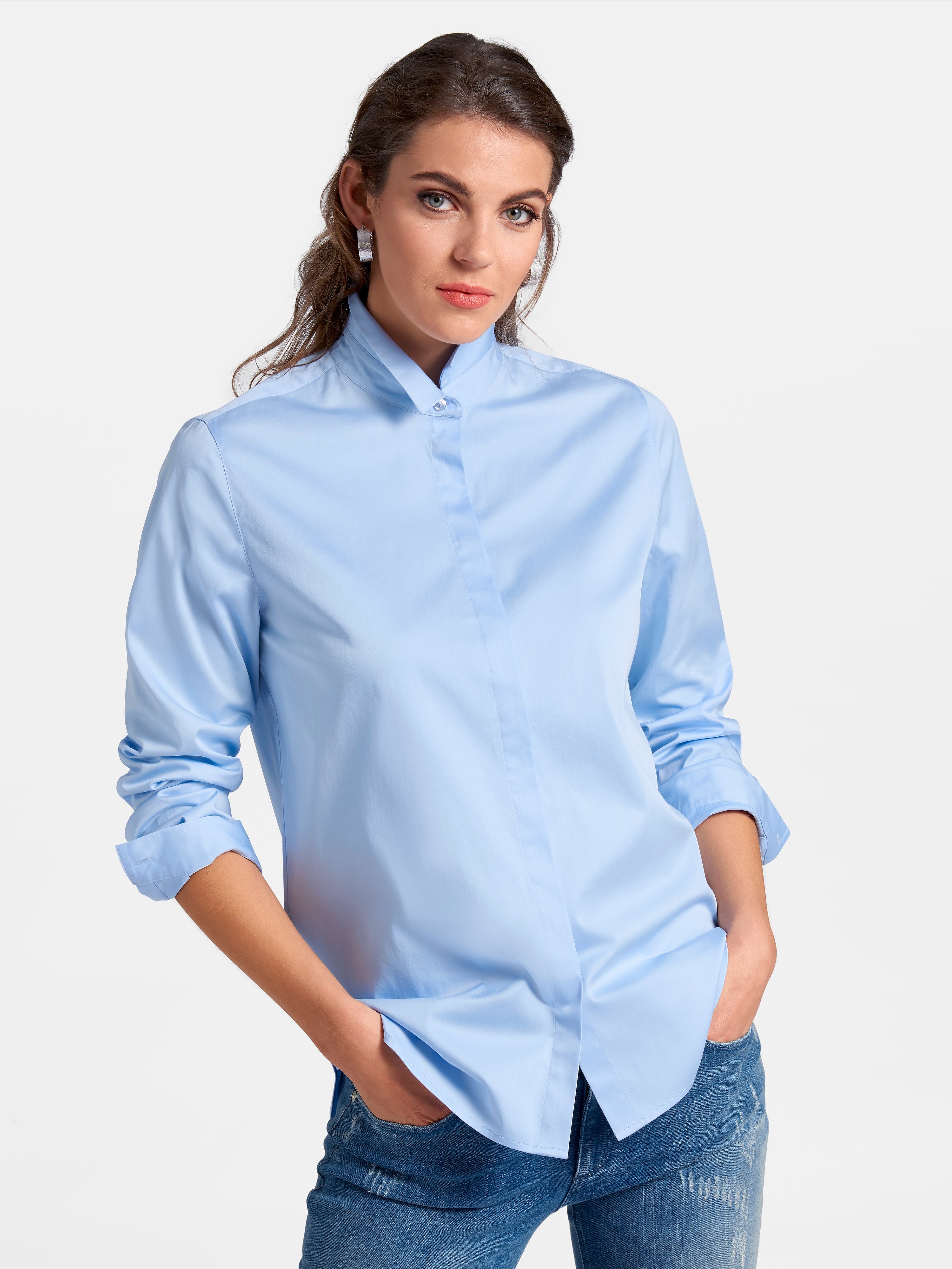 Bluse im Oversized-Schnitt