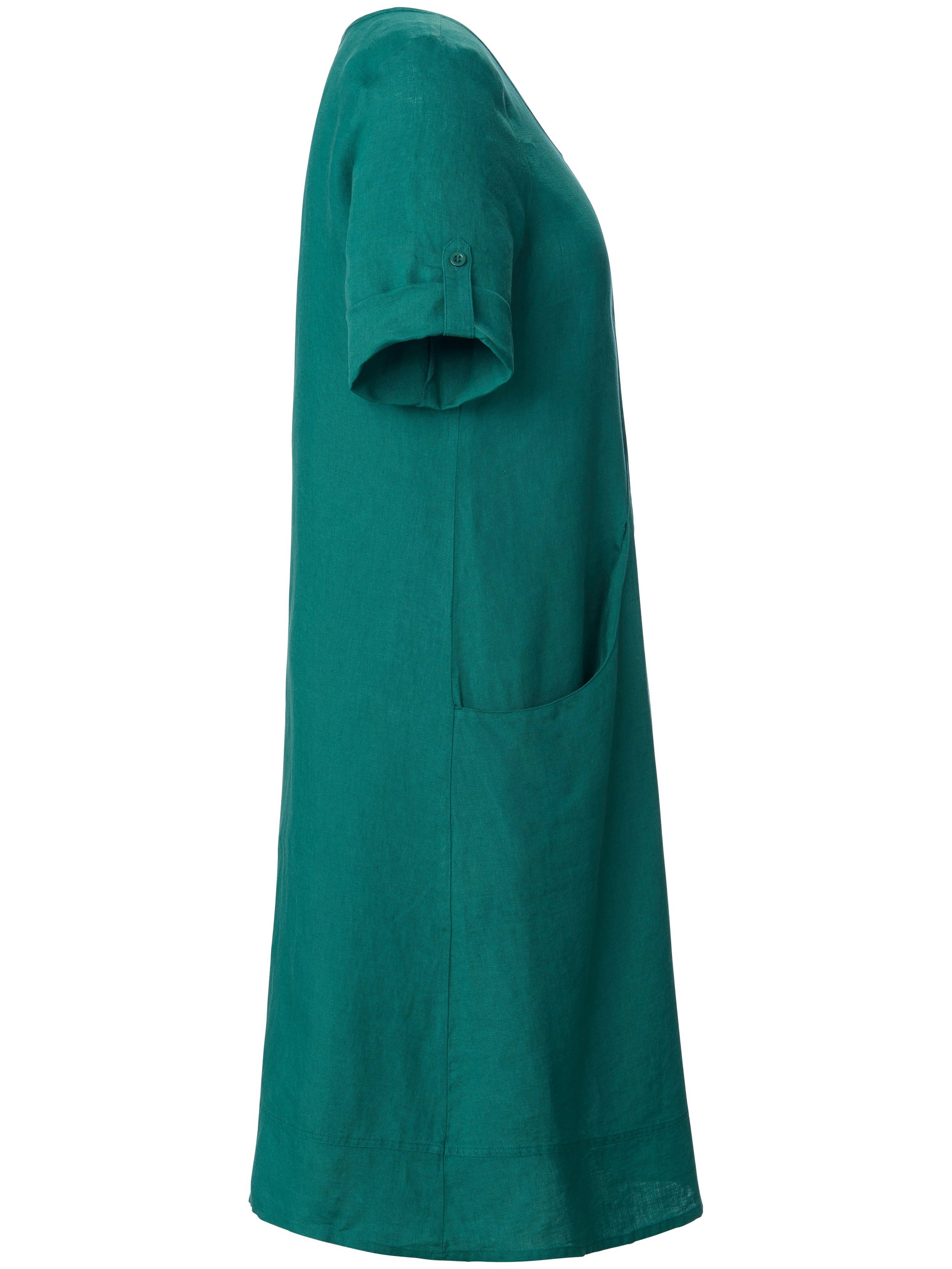 Kleid aus 100% Leinen mit 3/4-Arm