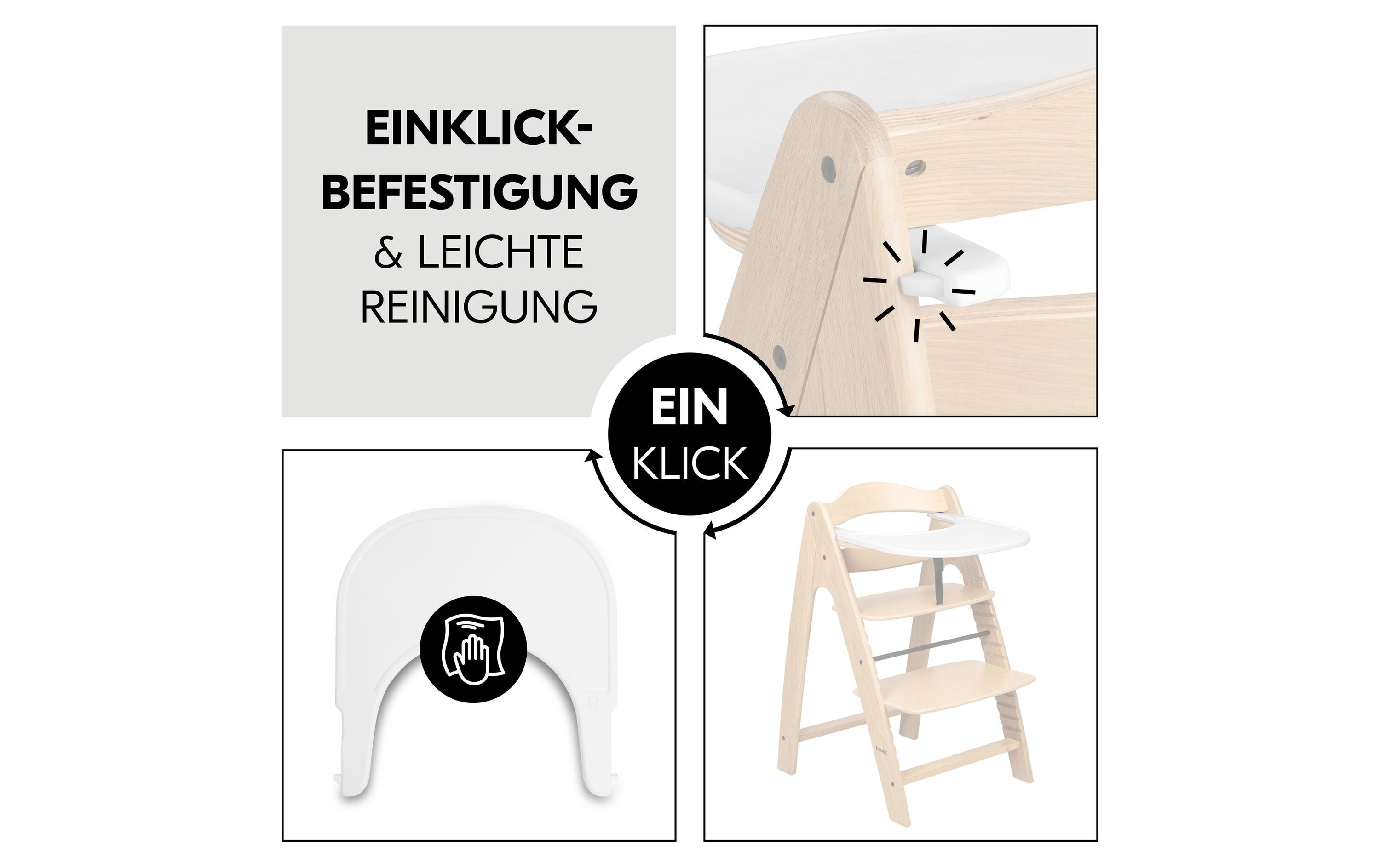 Essbrett Arketa Click Tray WhiteKlick-Essbrett für den Arketa Holzhochstuhl