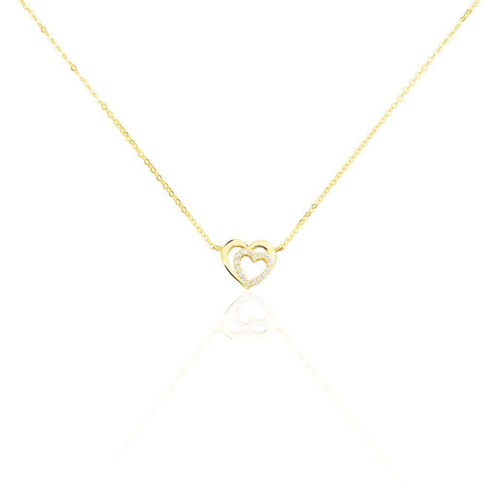 Collier Constancia Or Jaune Oxyde De Zirconium