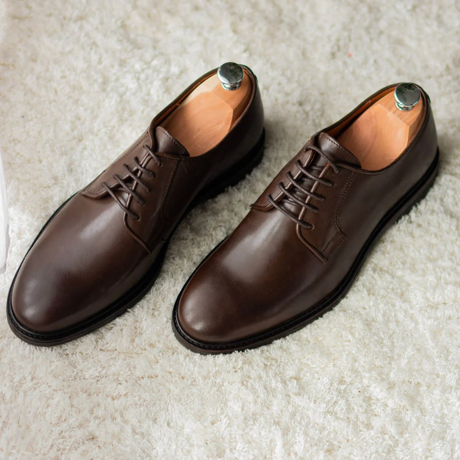Doucan-Derby en cuir brown