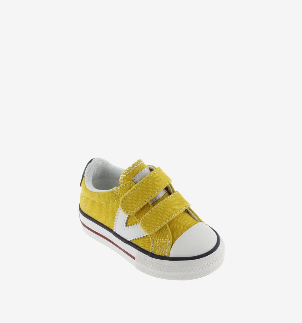 TRIBU SNEAKER TOILE Baskets sport en toile pour enfant logo MOSTAZA