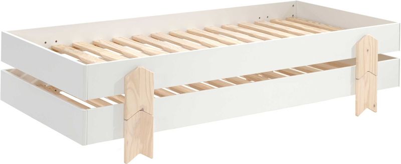 Vipack - Kinderbed Modulo arrow stapelbaar set van 4x200 - Wit