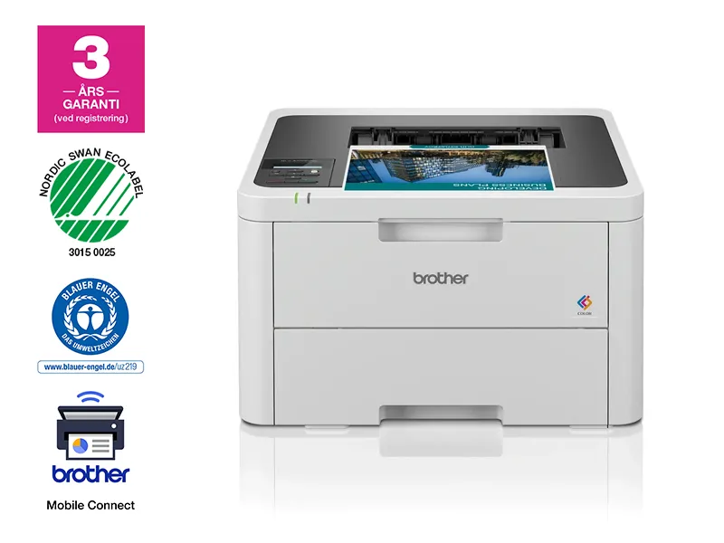 Brother HL-L3220CW - Printer - farve - LED - A4/Legal - 600 x 2400 dpi - op til 18 spm (mono) / op til 18 spm (farve) - kapacitet: 250 ark - USB 2.0, Wi-Fi(n)