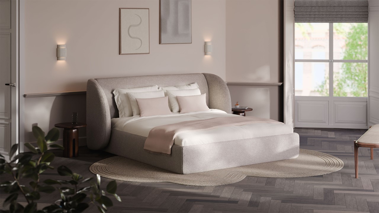 Bed Cove - Wool look off white