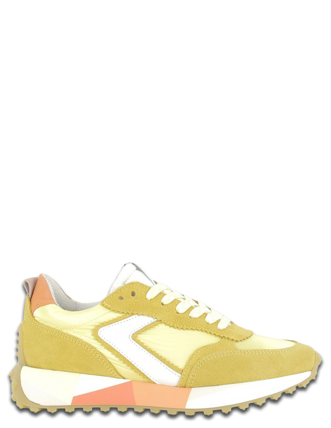 semerdjian Baskets de ville femme atom 9055 daim jaune