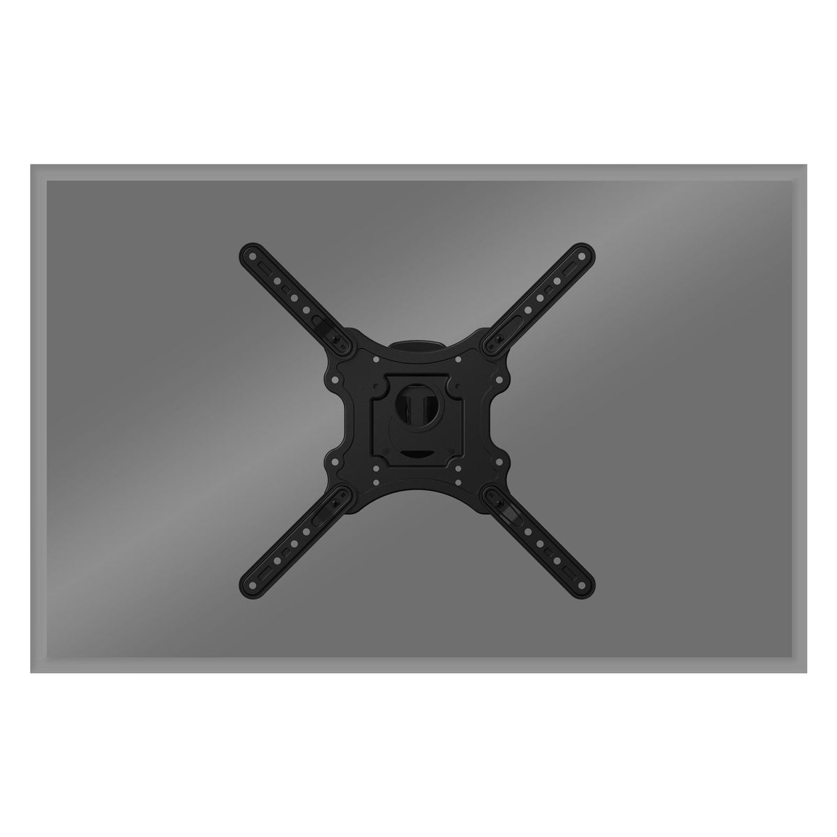 ECD Germany TV-muurbeugel Draaibare kantelbeugel voor 23-55 inch tv's (58-140 cm) Platte en gebogen LCD/LED VESA 400x400 Universele sterke, volledig beweegbare tv-muurbeugel met draaibare arm