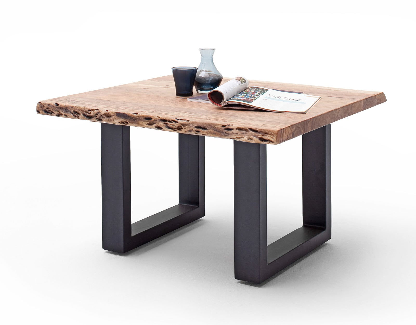 Couchtisch CARTAGENA U75 anthrazit /massiv natur