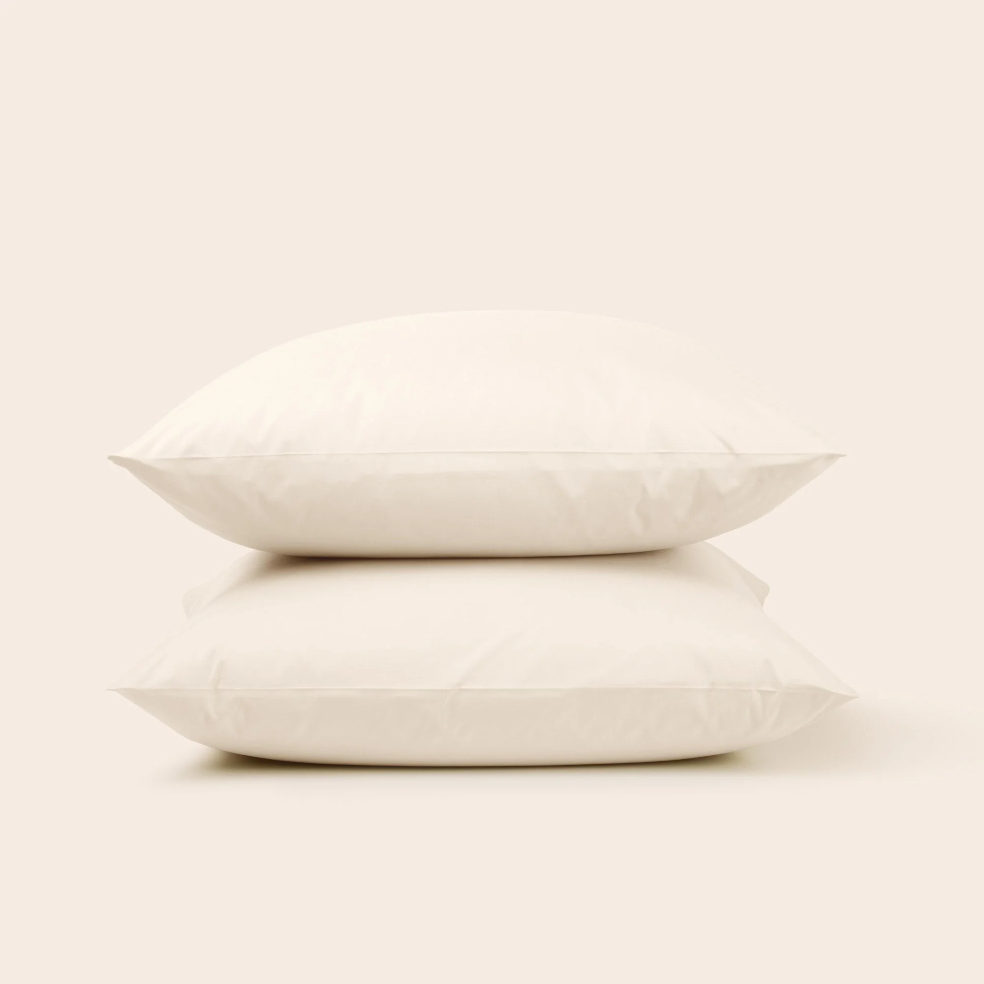 CELIANE - Lot de 2 taies d'oreiller | Beige