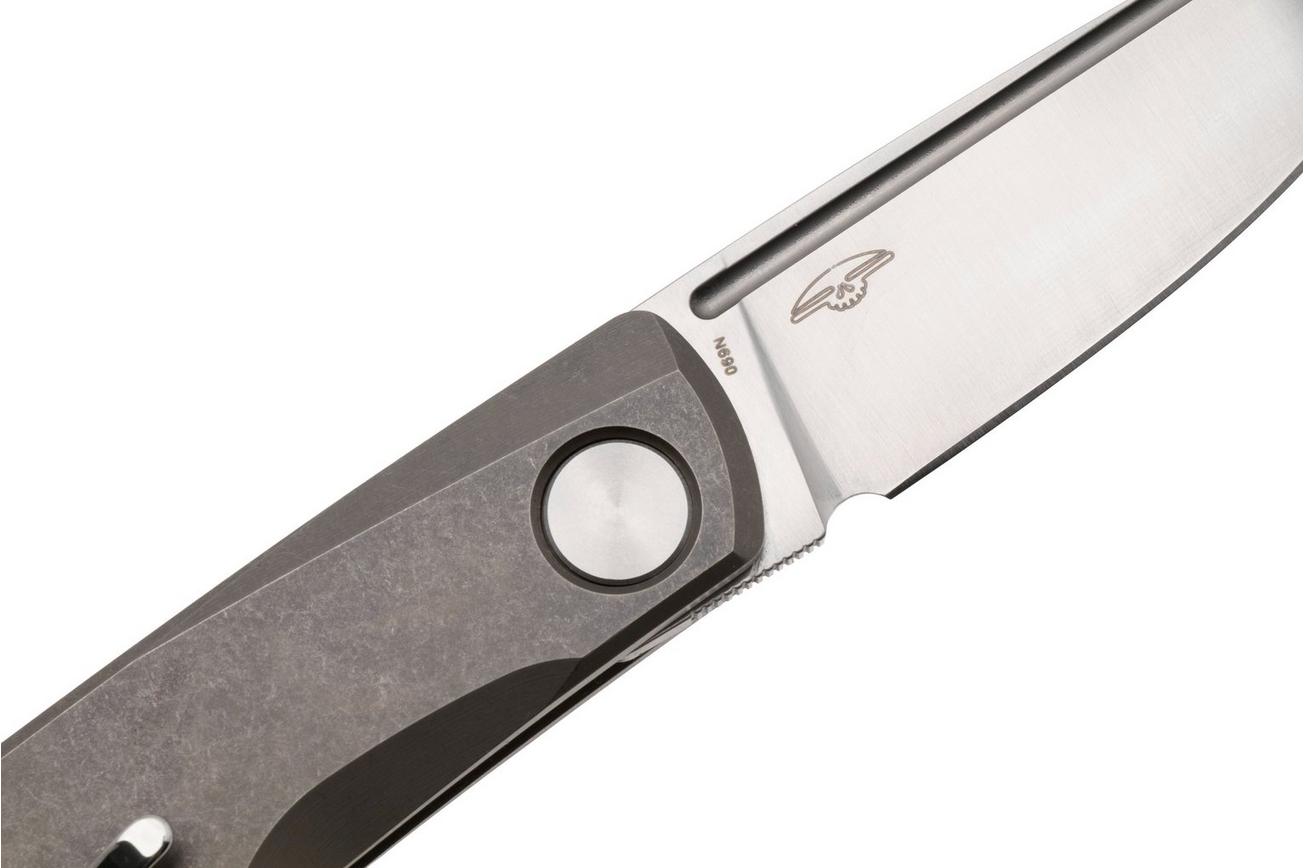 Real Steel Luna TS 7001TS02 Satin N690, Bronze Monochrome Titanium, zakmes, Jakub Wieczorkiewicz design