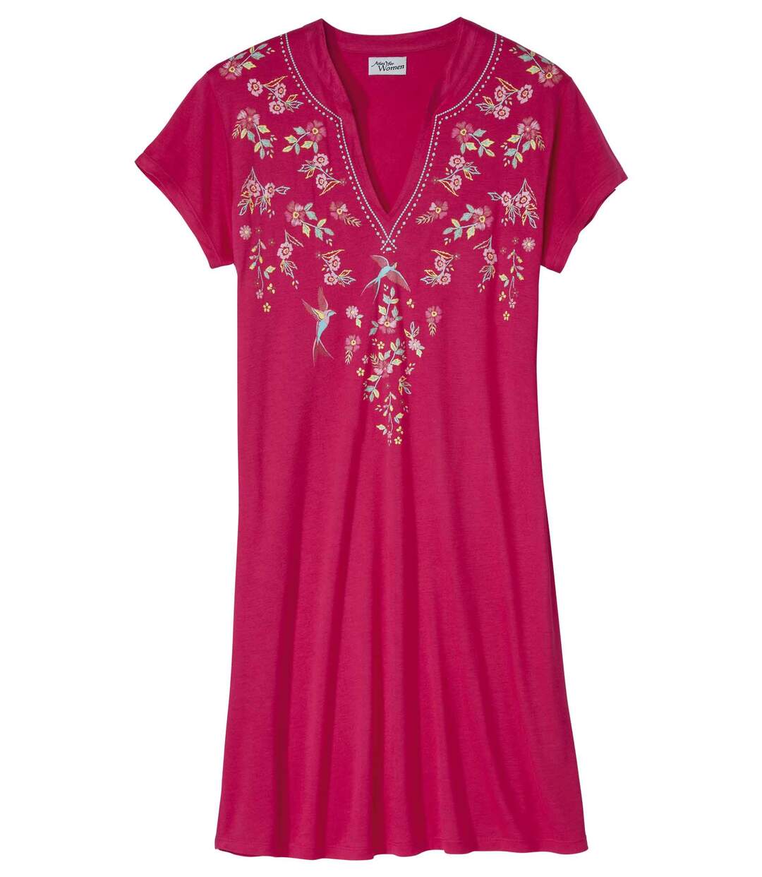 Maxi Tee-Shirt Col Djellaba