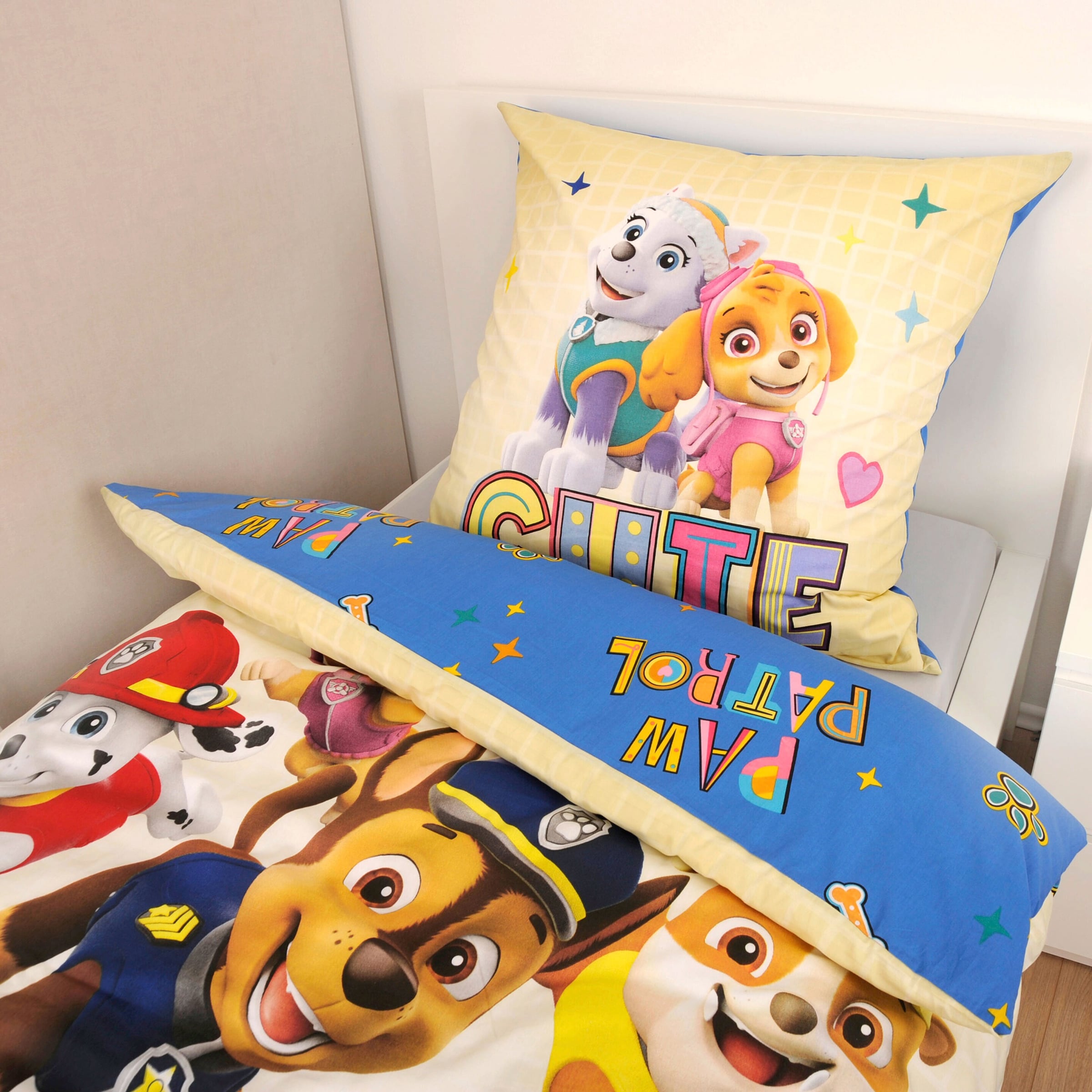 Herding - PAW PATROL Renforcé Wende-Bettwäsche 80x80 / 135/200 cm
