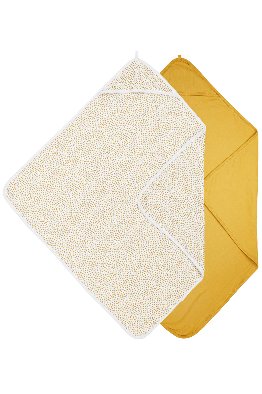 badcape - set van 2 Basic jersey Cheetah Honey Gold
