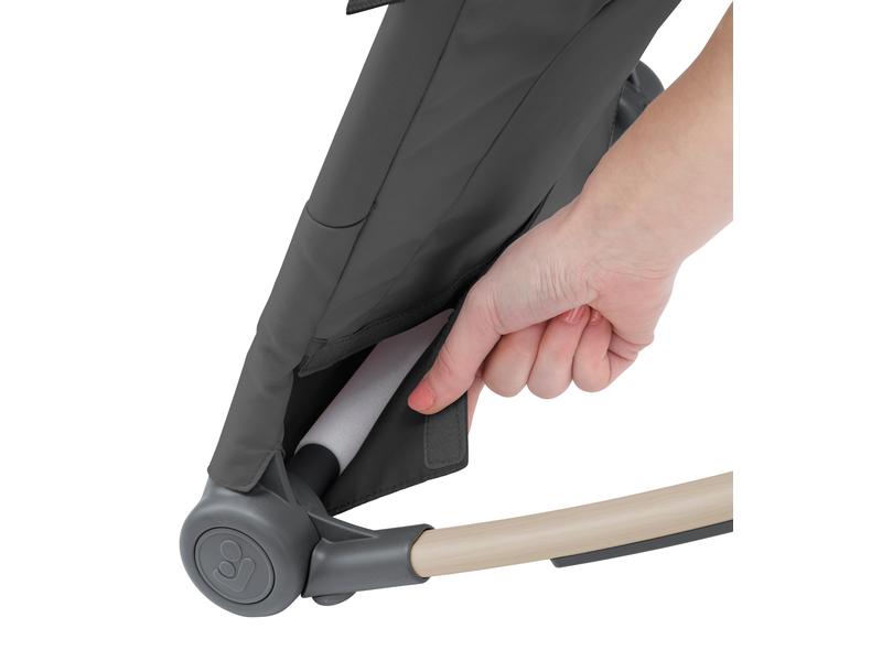 MAXI-COSI Babywippe Loa Beyond Graphite Schaukelsitz für begrenzten Wohn- und Spielraum
