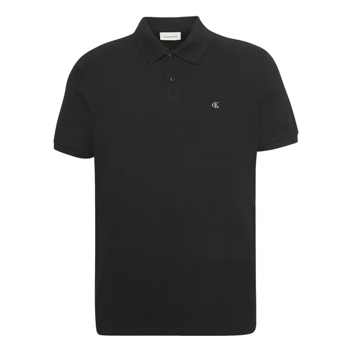 Calvin Klein SS Monogram Piqué Polo Heren