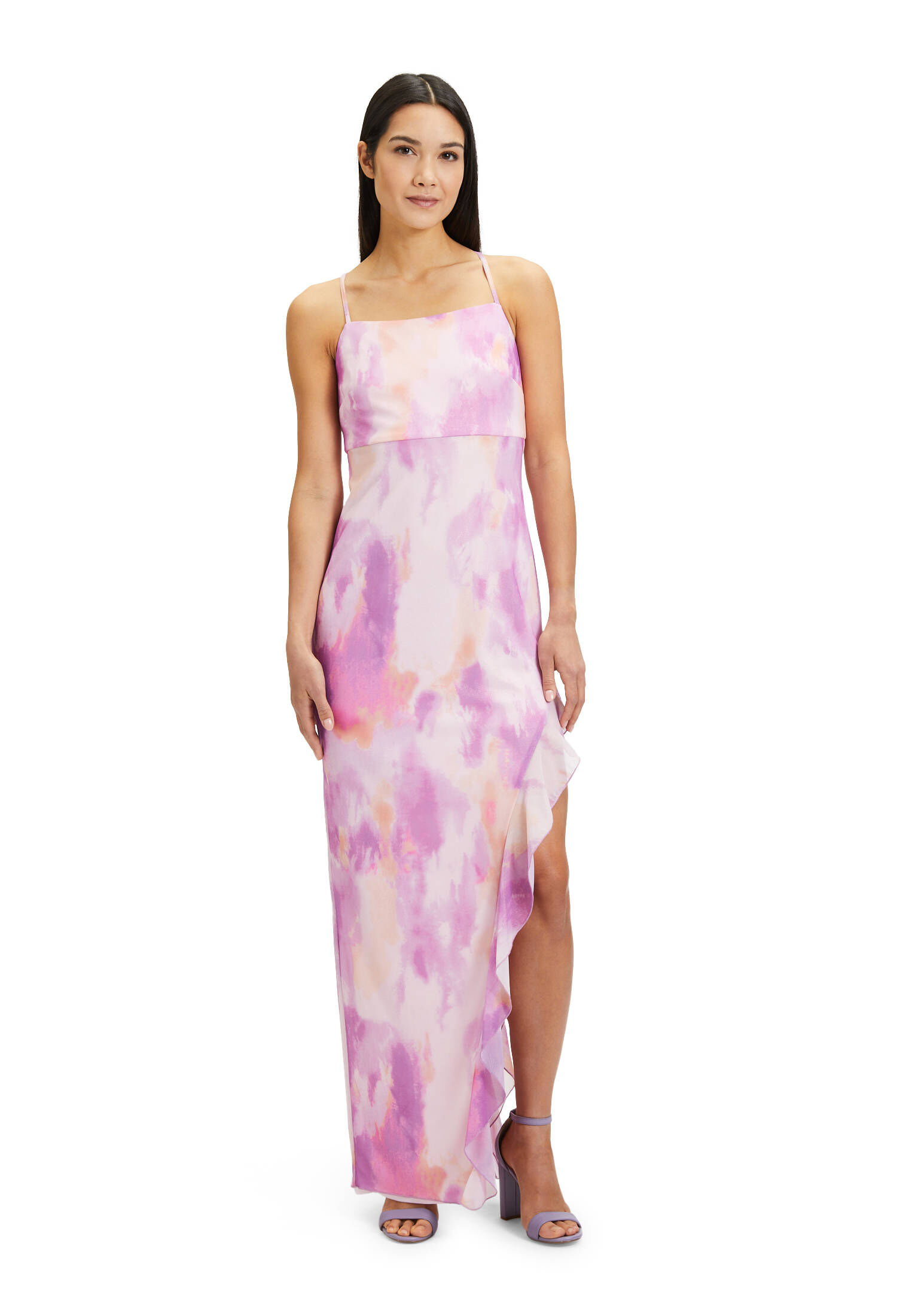 Vera Mont| Damen Abendkleid mit Volant