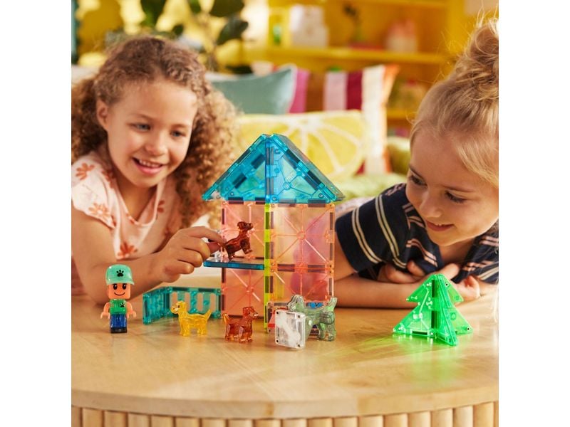 Magna-Tiles Puppy Park 27 Teile Bau-Set mit 27 magnetischen Teilen