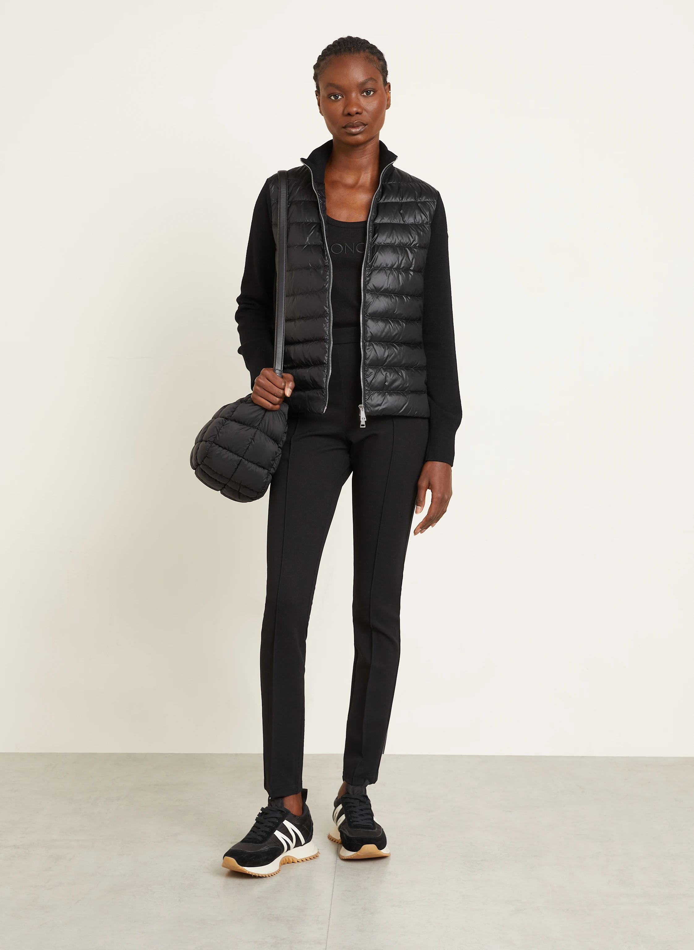 MONCLER Daunenjacke im Materialmix