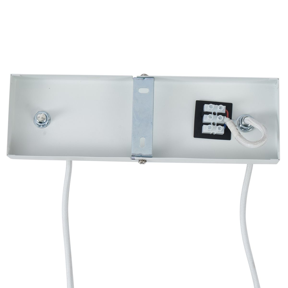 Moderne hanglamp hout print met wit 6-lichts - Jeana Straight