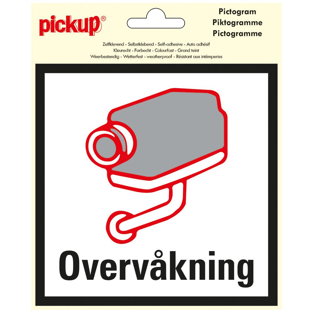 PICTOGRAM PICKUP OVERVÅKNING RUND15 CM