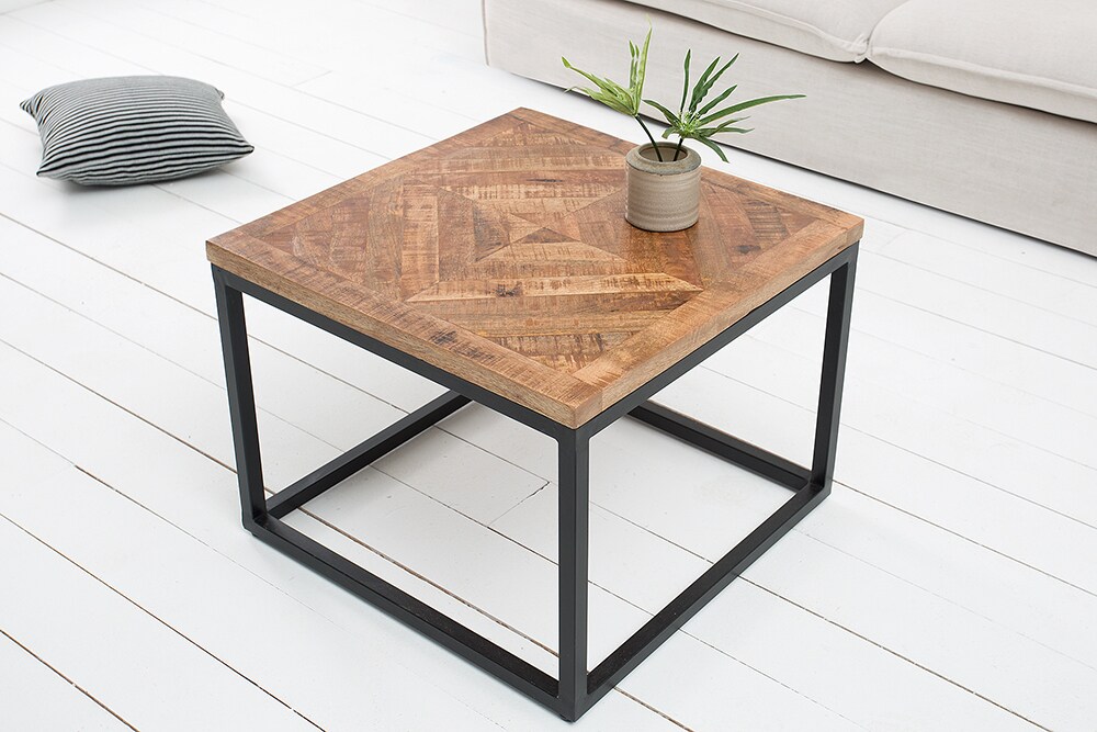 riess-ambiente Beistelltisch INFINITY HOME - 60cm Mangoholz Industrial Design massiv
